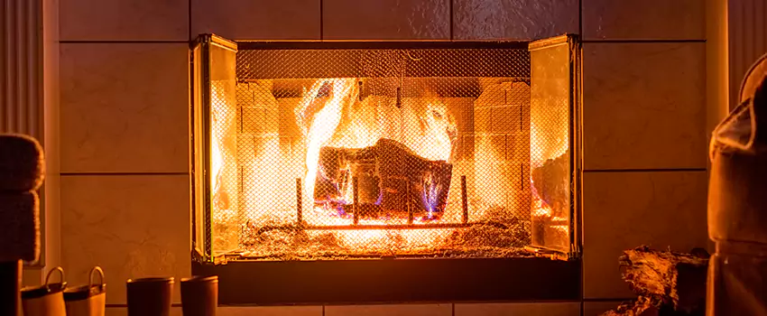 Mendota Hearth Landscape Fireplace Installation in Henderson, North Carolina