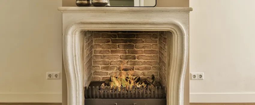 Vintage-style Fireplace Redesign in Henderson, North Carolina