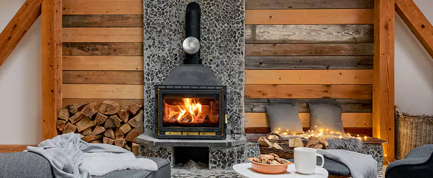 Thelin Hearth Products Direct Vent Gas Stove Fireplace Inspection in Henderson, North Carolina